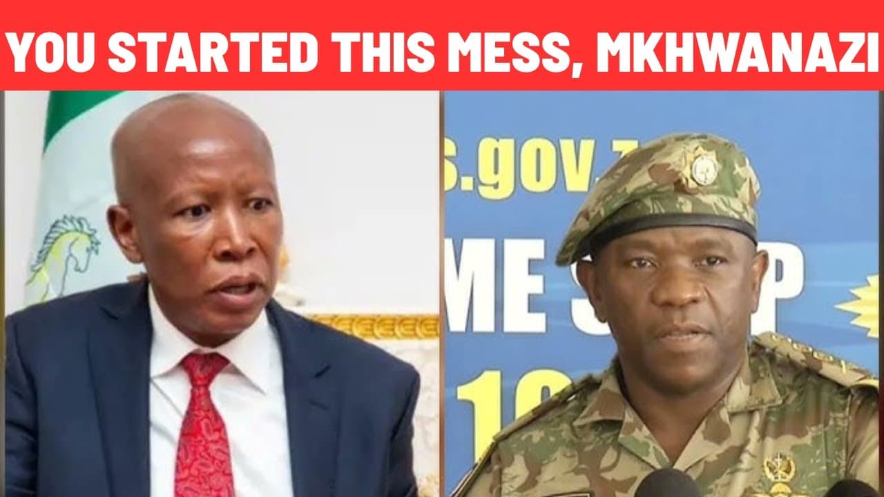 Julius Malema Blasts Mkhwanazi: “You Started This Mess!”