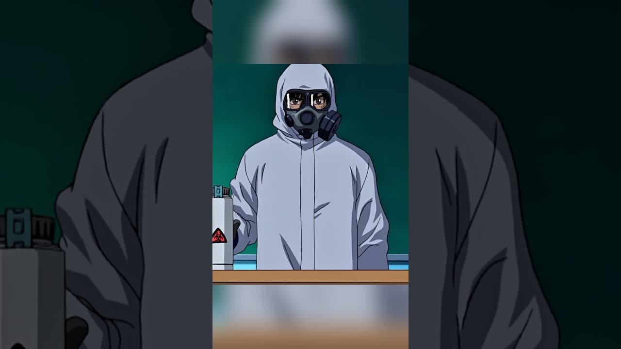 He brought biohazard stuff to school🤯 #anime #animemoments