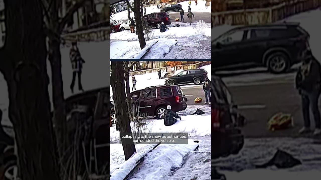 Video captures Renee Good's car crashing after shooting