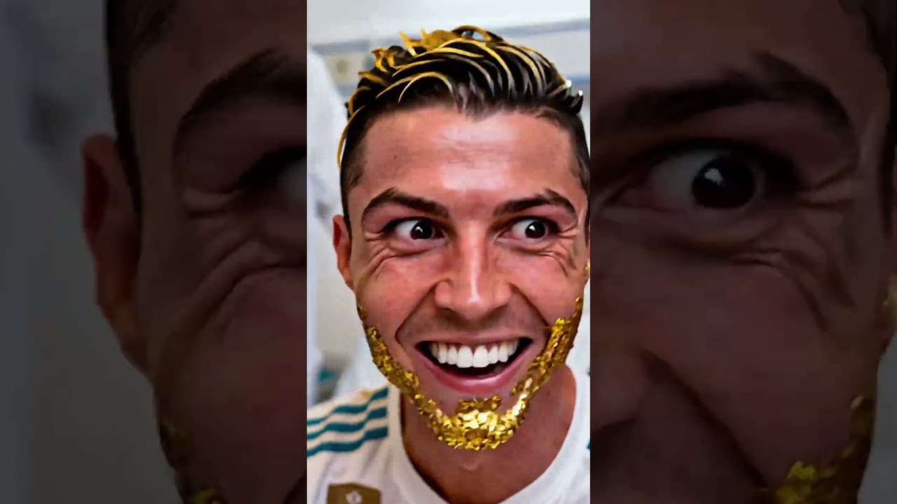 Ronaldo’s Lips Turned into PURE GOLD! 🤑✨