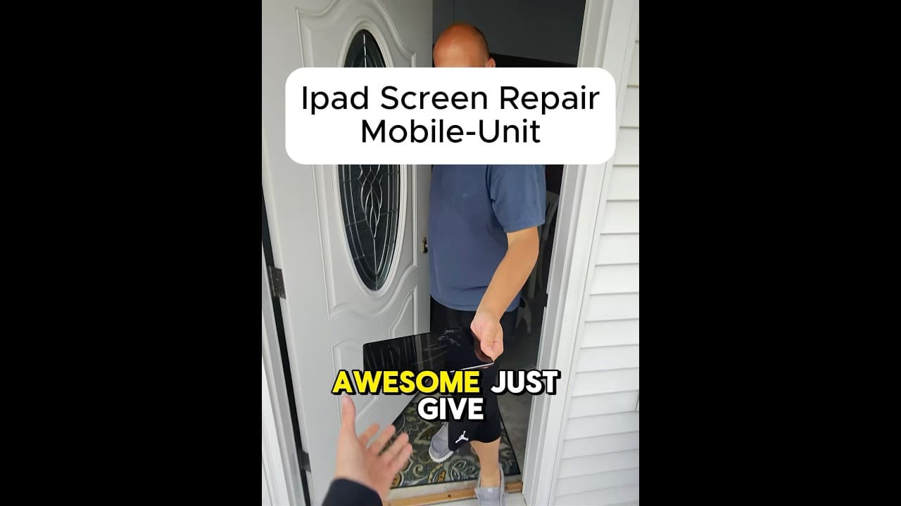 EMERGENCY IPAD SCREEN REPAIR IN MOBILE UNIT!! #education #funny #brokenfix #brokenscreen #mobilefix