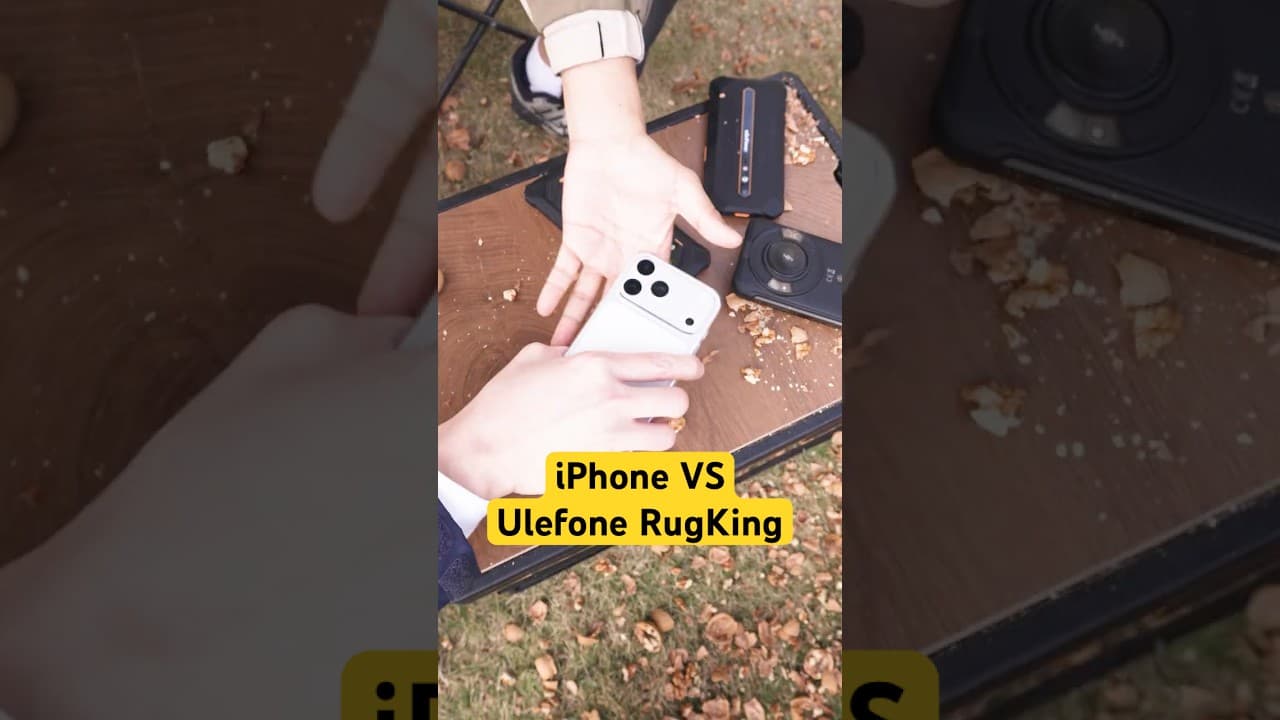 iPhone Baby Care vs Ulefone RugKing Walnut Power🔨 #UlefoneRugKing #ulefone