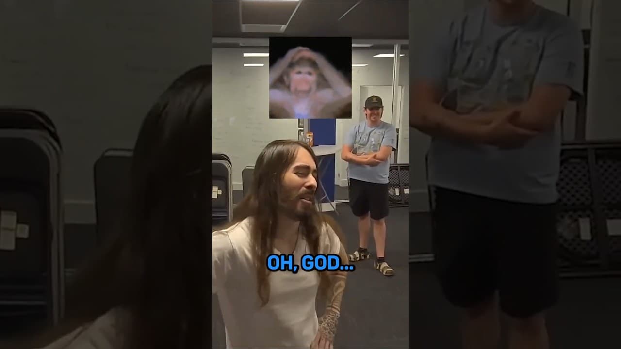 Showing a Monkey Its Reflection 🐒 #penguinz0 #moistcritikal