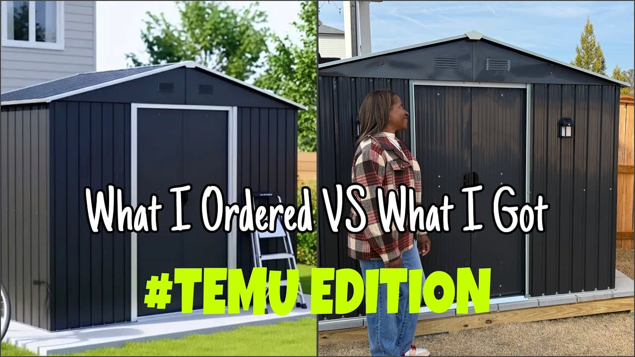 I BOUGHT A SHED FROM TEMU…WAS I SCAMMED??!!