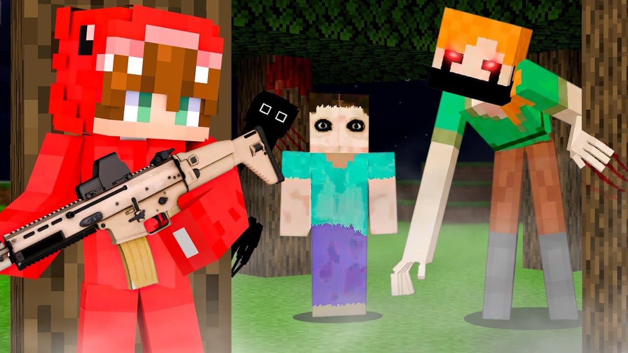 Usé ARMAS vs MODS DE TERROR en Minecraft!