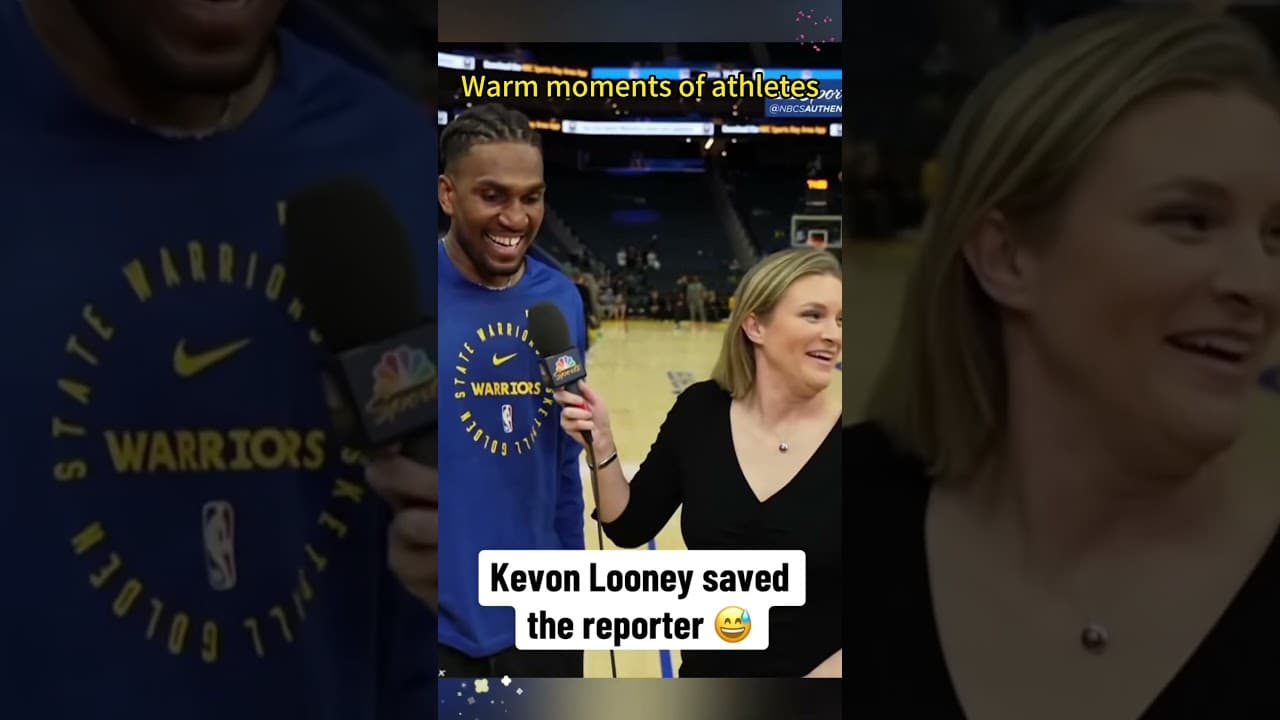 A heartwarming moment between athletes and journalists  #kindness #athlete #fyp #foryoupage