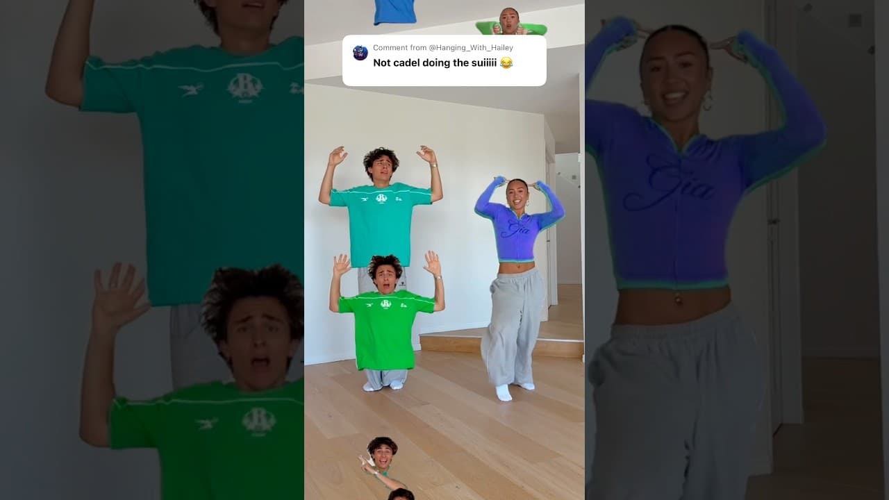 VIRAL NO BATIDAO DANCE TREND with falling body parts! 🔥💃  #shorts #dance IB: @RylenandChloe