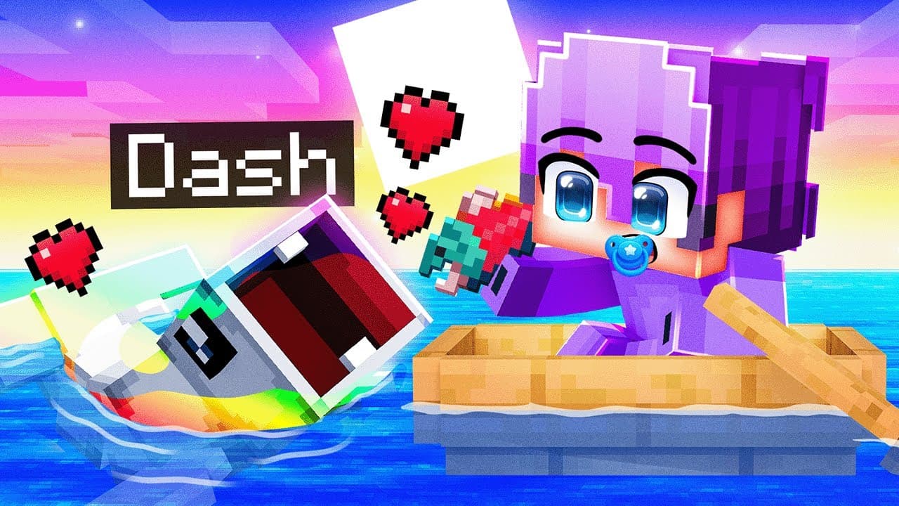 Playing as an OP BABY BLOOP in Minecraft!