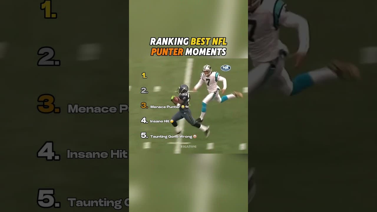 Ranking Best NFL Punter Moments #ranking #foryou #football #nfl #funny  #kick #fieldgoals