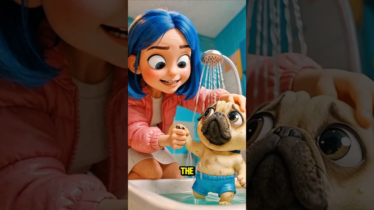 This PUG Takes a Mud BATH🙀🛁 #puppy #pug #pets #funny #comedy #comedyshorts #cute