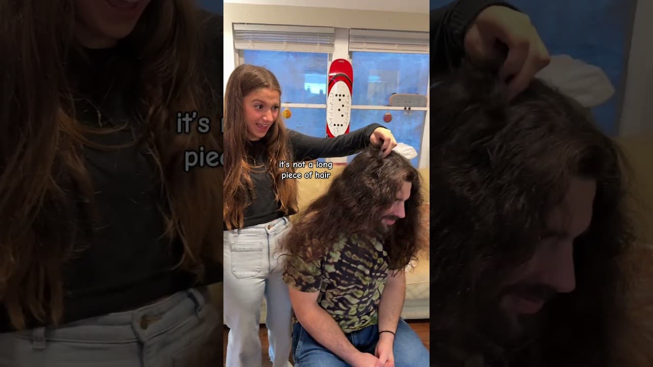 She straightened my hair!!!