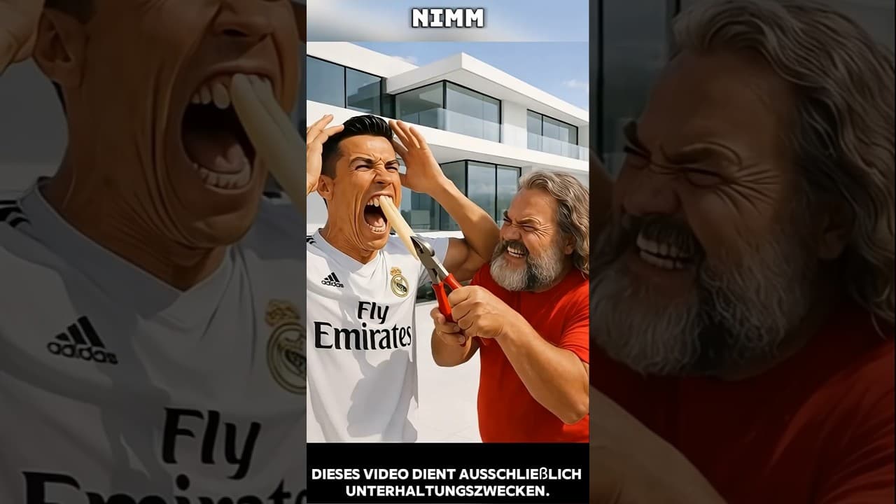 Ronaldos Zähne sind zu lang geworden! 😱😢