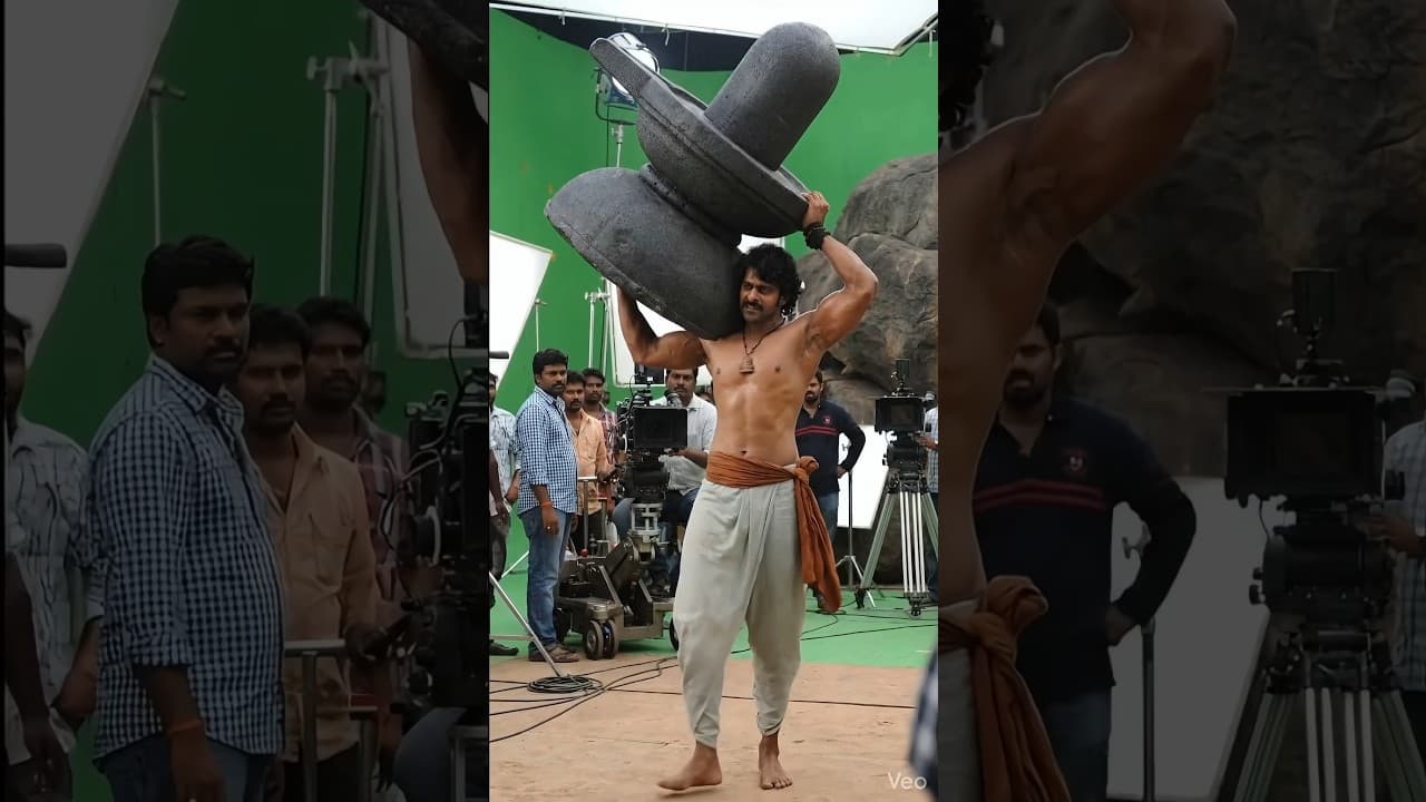 Baahubali Uncut Scene | Behind The Scenes 🎬 #UncutFrames #Baahubali #BehindTheScenes #SouthCinema