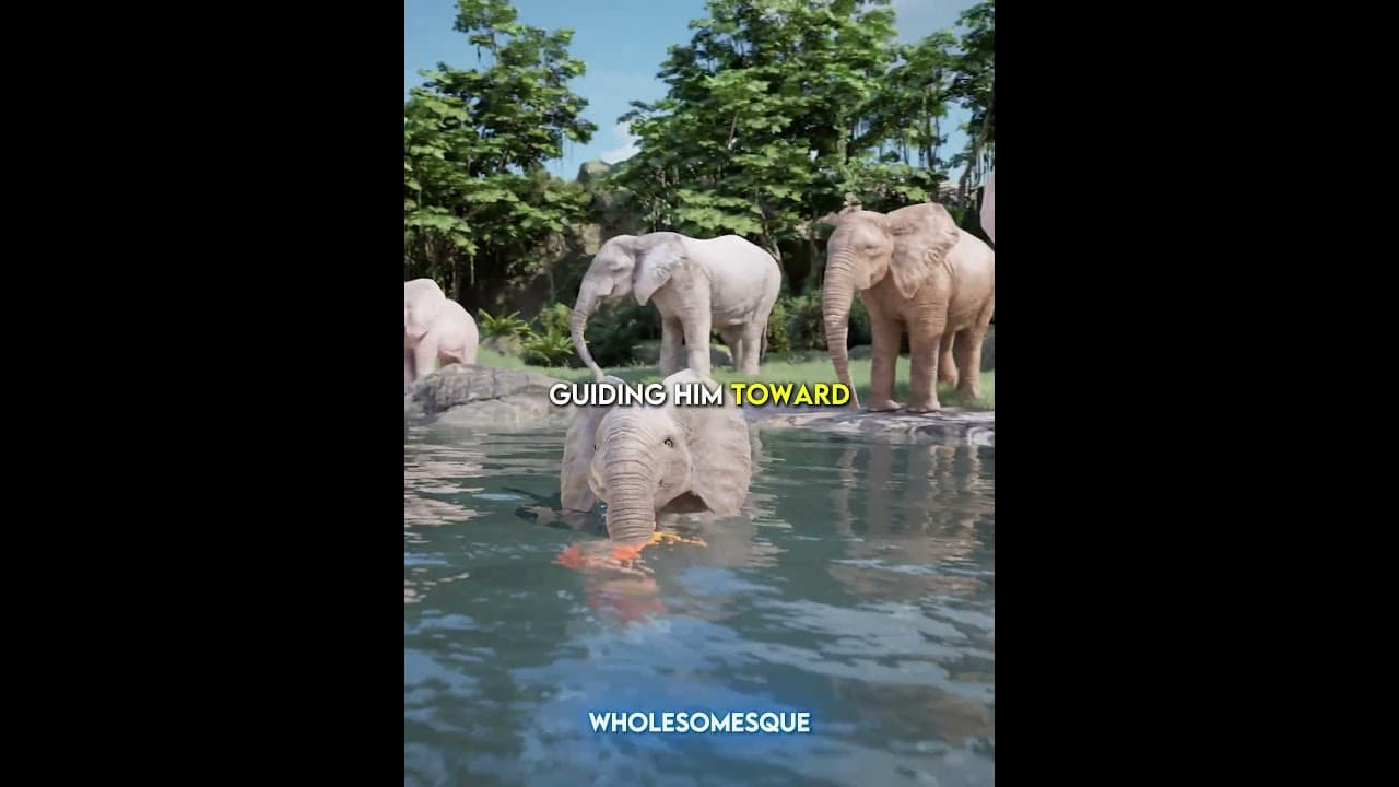 Elephant came to his rescue 🐘❤️ #truestory