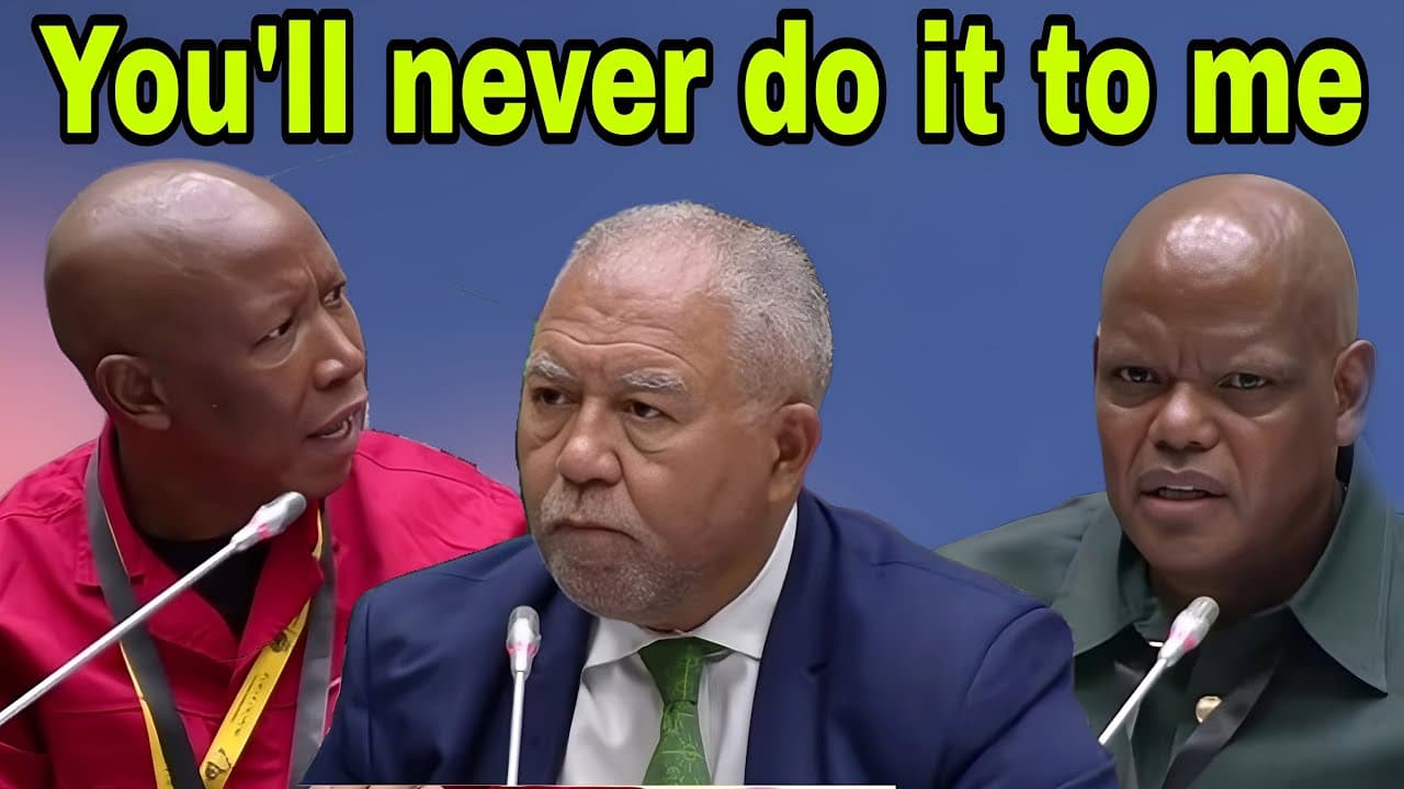 Julius Malema blasts Senior Counsel for being rude to Khomotso Phahlane.