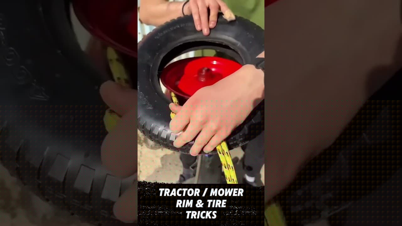 Mounting Tractor and Mower Tires On Rims #mower #tractor #farm #homestead #mowing #landscaping #diy