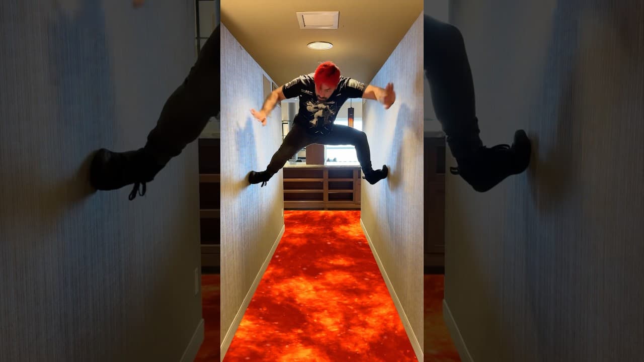 When the floor is ACTUALLY lava 🔥🤯