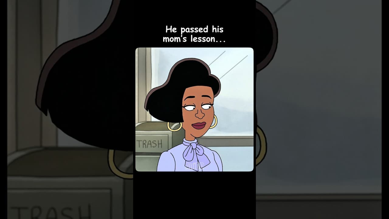 He passed his mom’s lesson 😎🍔 #shorts  #anime