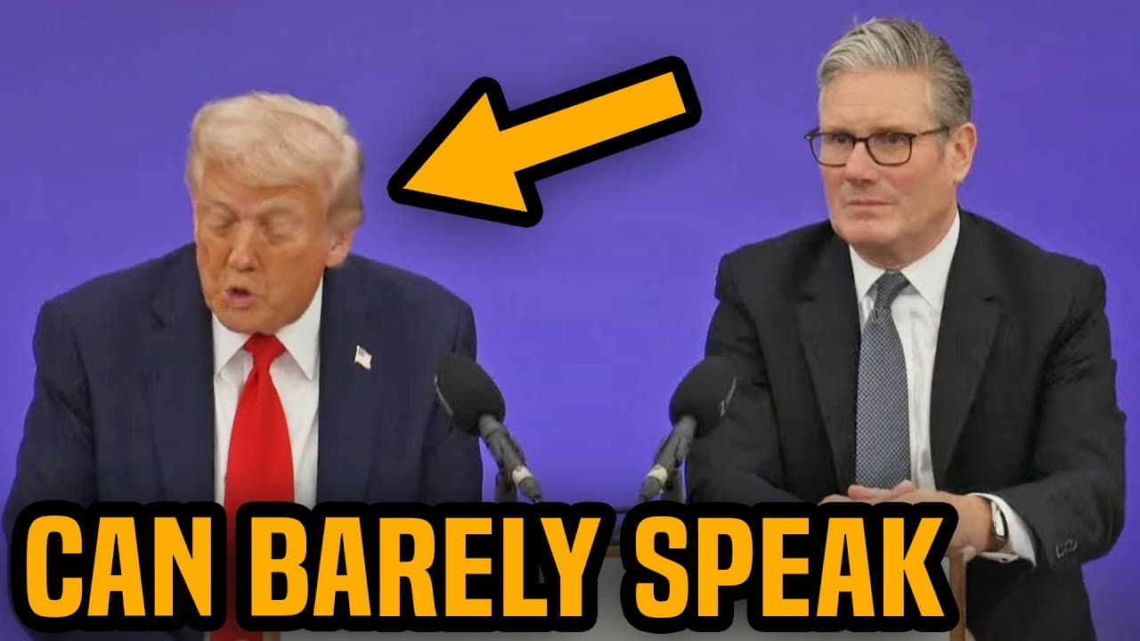 Trump barely coherent as UK trip COLLAPSES