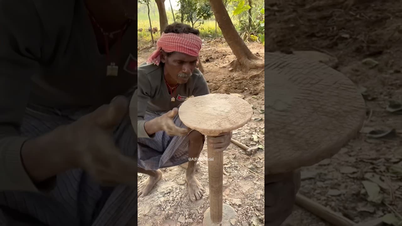 Indian! Traditional Roti Maker Making From Hard Stone #shorts
