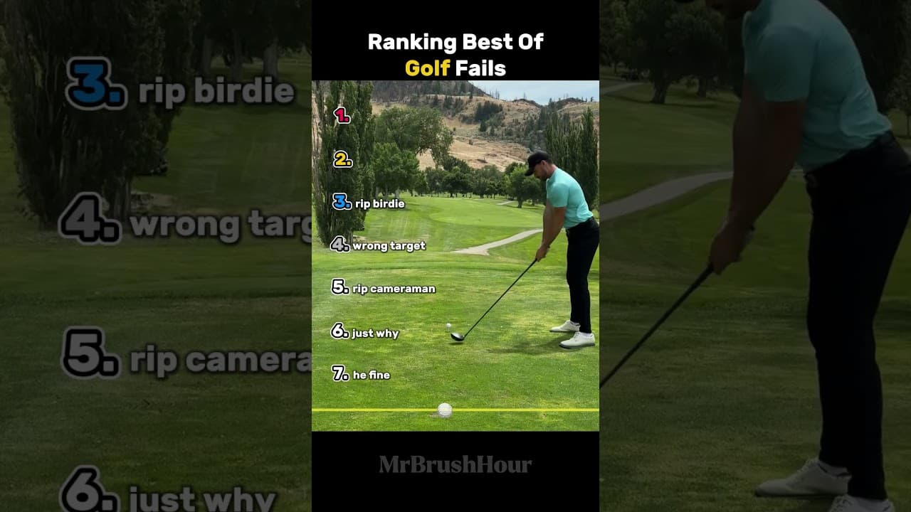 Ranking The Best Golf Fails Moments
