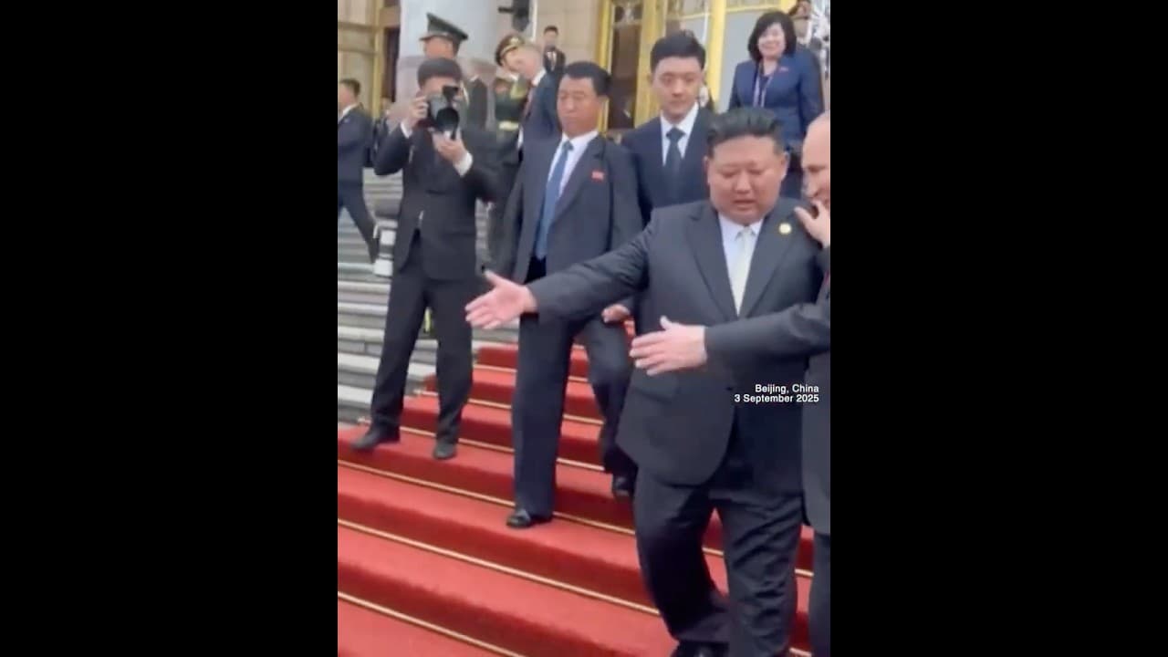 I insist, after you! Putin, Kim share a ride after V-Day celebrations in Beijing