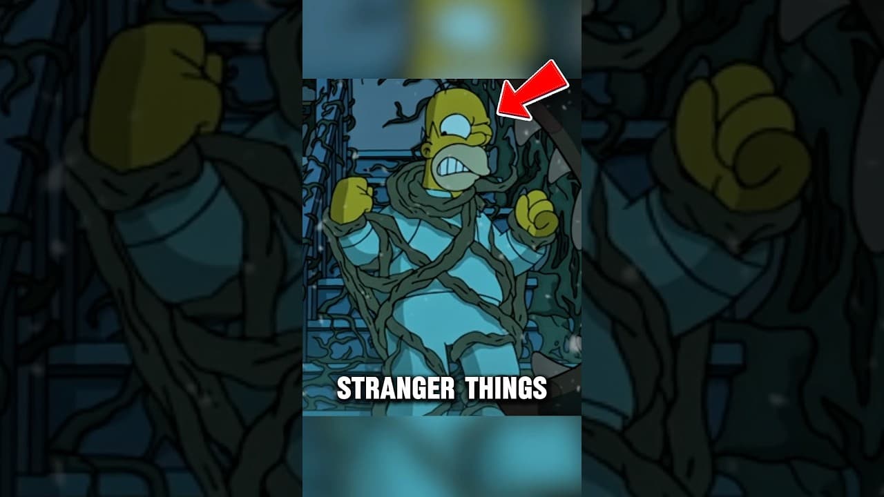 3 VECES que los SIMPSONS hicieron REFERENCIA a STRANGER THINGS 😱 #strangerthings #simpsons