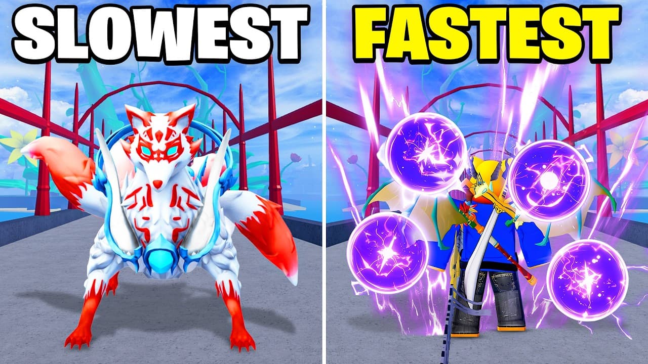 Slowest To Fastest Fruits in Blox Fruits Update 27