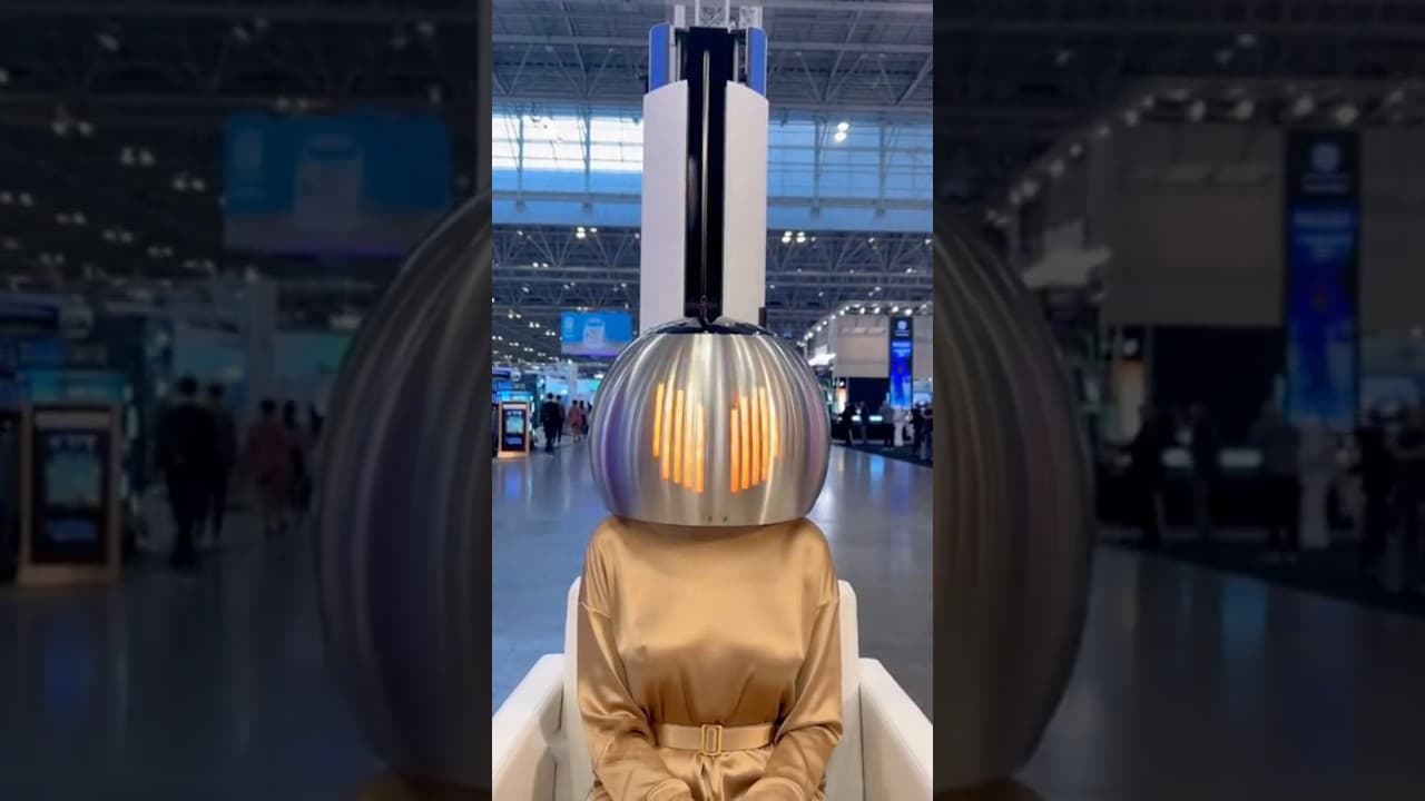 Dubai’s Newest AI Salon Robot Will Shock You AI Instant Curl Machine 4.0 💇‍♀️ Dubais Future Is Here