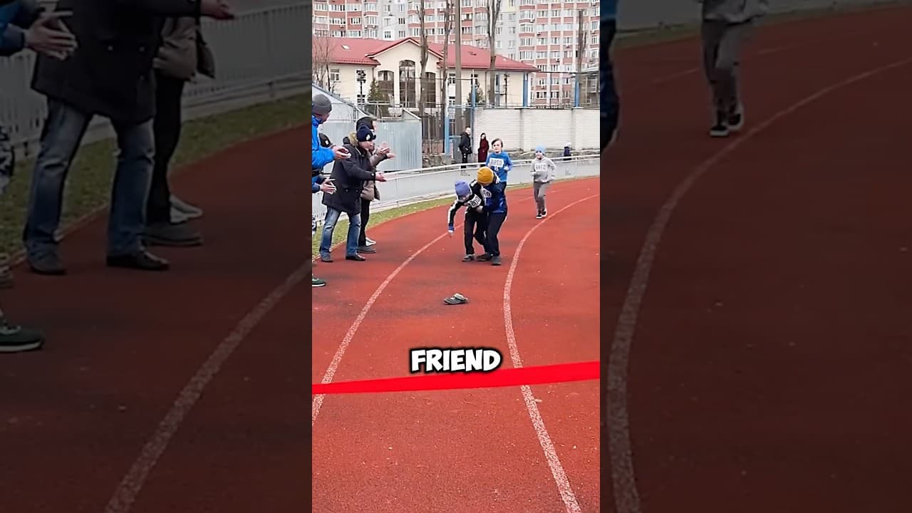 This Boy thought he lost the race but this happened ❤️