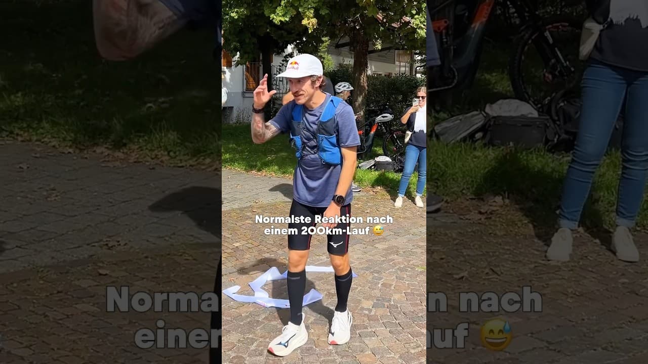 Seine Reaktion nach 200km Laufen hat alle überrascht 😅