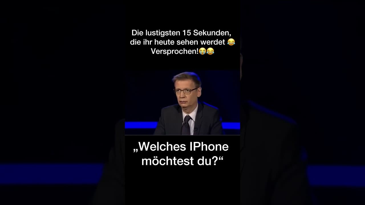 Günther Jauch fragt Schwester der Kandidatin welches Iphone sie haben möchte #lustig #lachen #witzig
