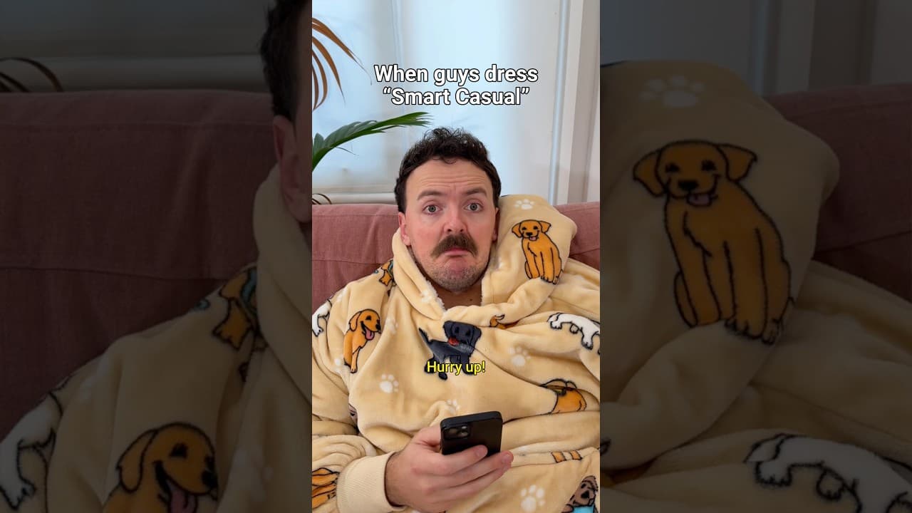 When guys dress “Smart Casual” 😎👍 #comedy #couples #relationship #british #relatable #sketch #lol