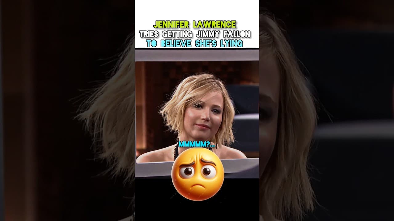 Jennifer Lawrence Tries Lying To Jimmy Fallon 😂🔥 | Jimmy Fallon #shorts