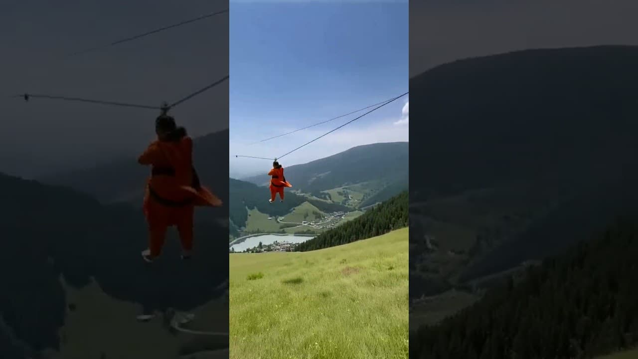 “Zipline Ka Qayamat Scene! Pakistani Woman vs Zipline – Sora 2 AI Ultra Realistic Video” #funny