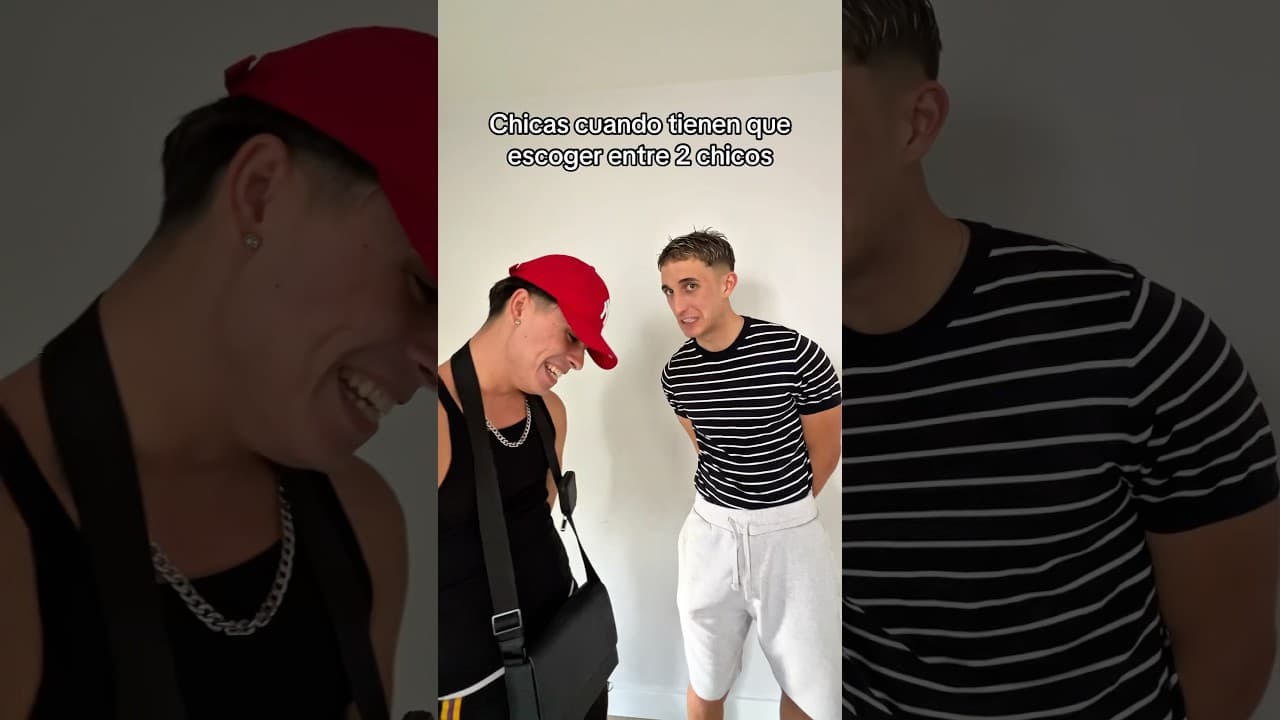 Chicas cuando tienen que escoger entre 2 chicos🤷🏻‍♀️ #humor #shortsviral  #comedia #viralvideo