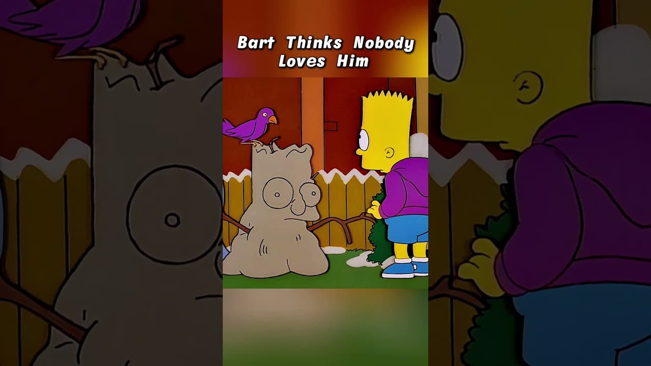 Brat Thinks nobody loves him #simpsons