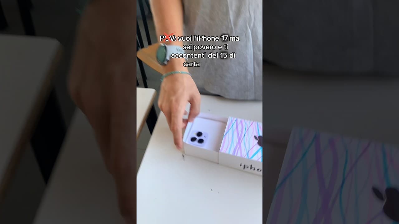 Pov: Quando vuoi l’iPhone 17 ma devi accontentarti del 15 di Carta