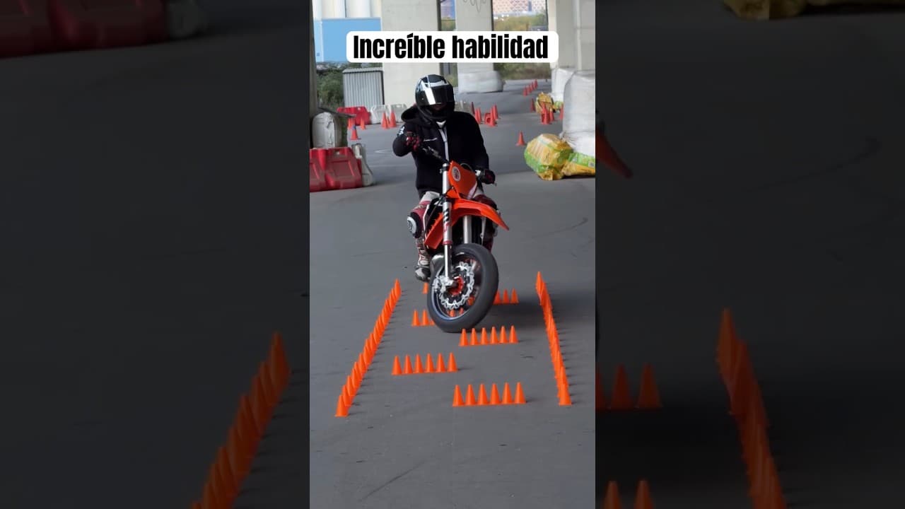 La mejor moto sorteando obstáculos #motorcycle #motovlog #motos