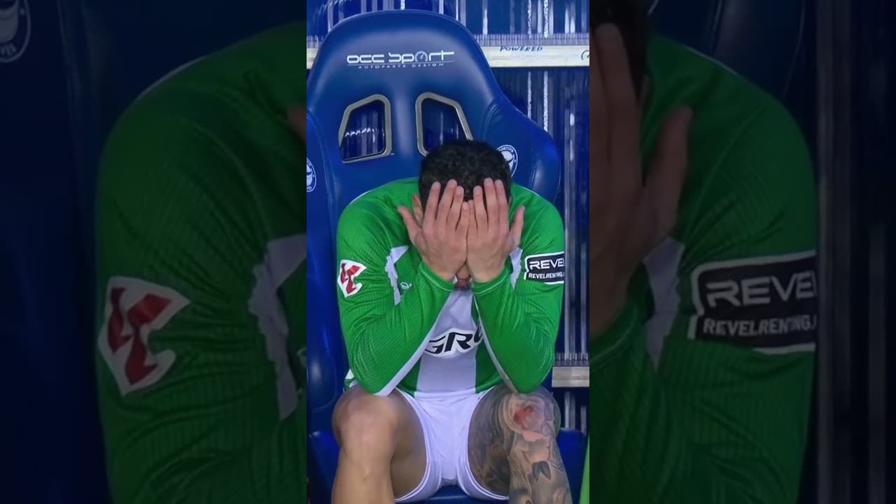 ENFADO MORROCOTUDO DE ANTONY DESPUÉS DE SER SUSTITUIDO 😳