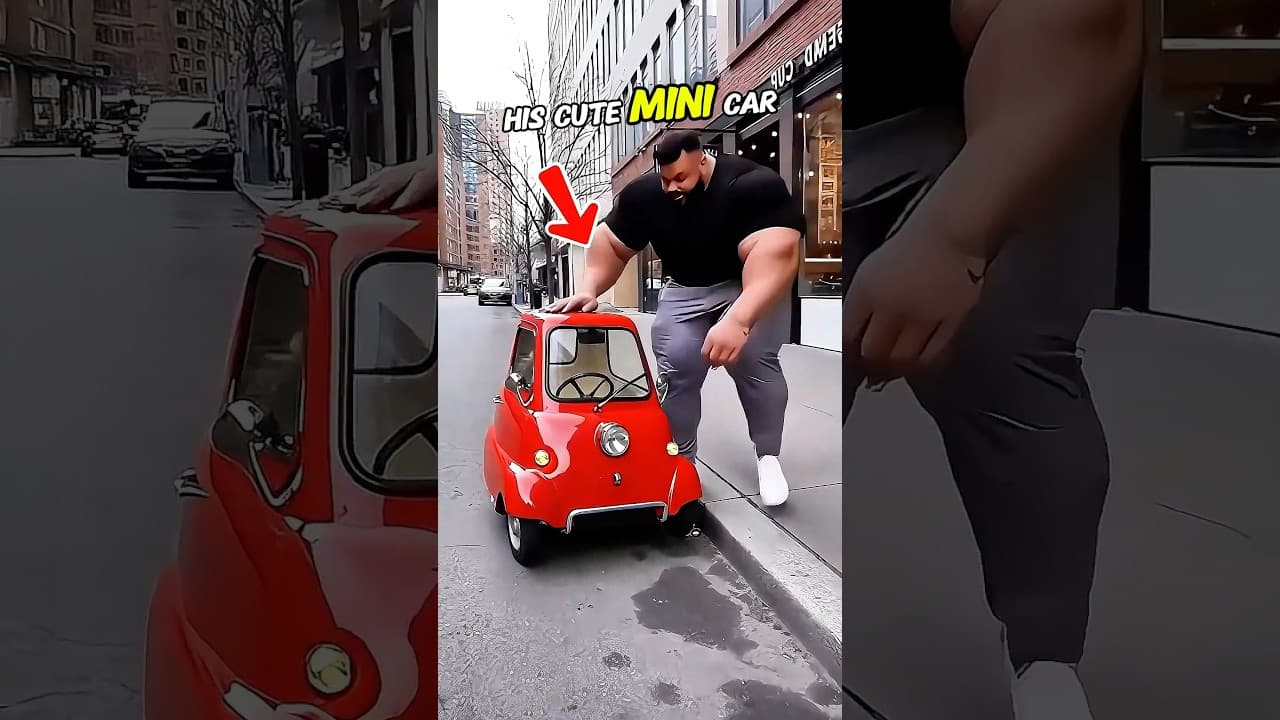 He Tried Driving a Cute Mini Car… Then This Happened 😳🚗