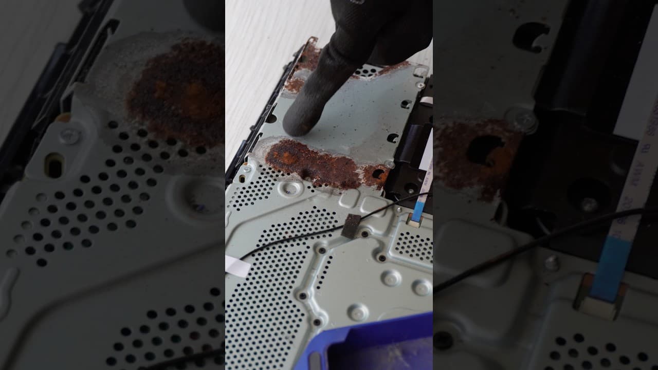 Una PS4 muy oxidada #técnico #serviciotecnico #ps5  #ps4  #playstation