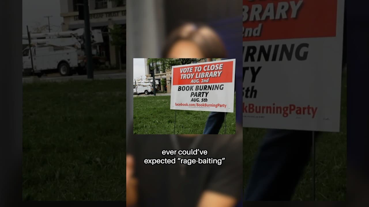 When Rage-baiting Helped Save A Library 😅 #shorts