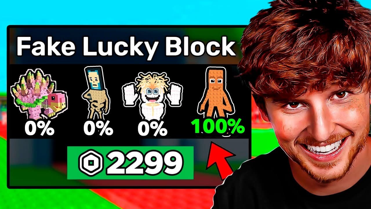 I Secretly CHEATED in a Lucky Block Race.. Ft. Foltyn