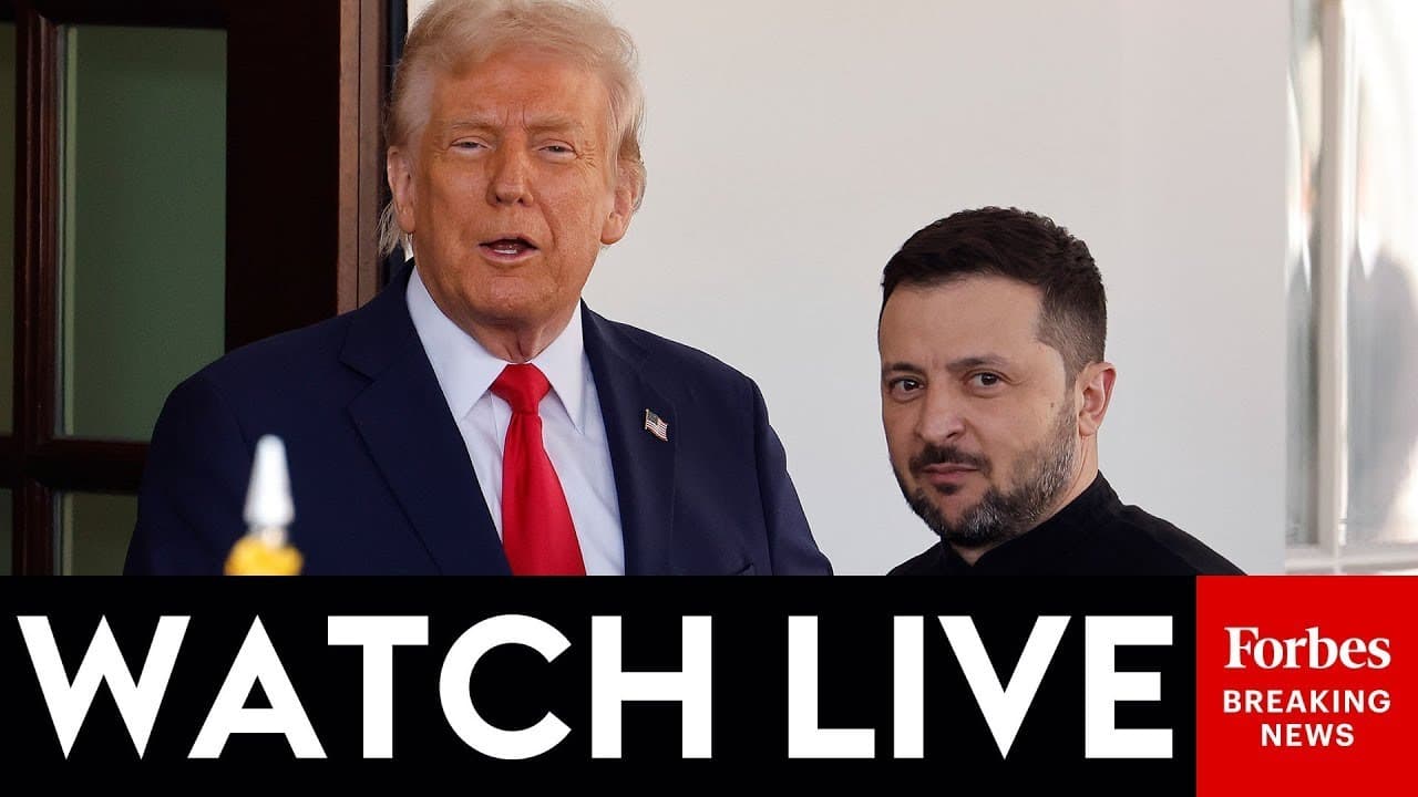WATCH LIVE: Trump Hosts Ukraine's Zelensky And European Leaders At The White House