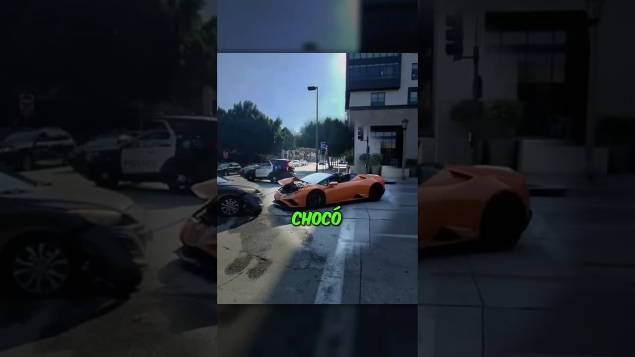 Chocó su lamborghini y abrió un sobre