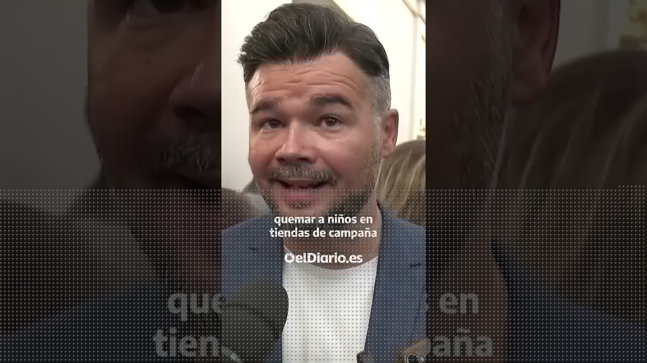 Rufián: "La diferencia entre Auschwitz y Gaza es que lo segundo aún se puede parar”#españa #noticias