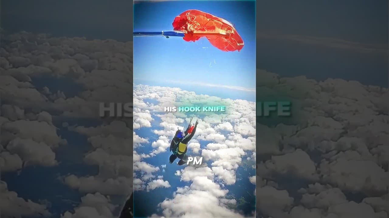 Skydiver Gets Parachute Caught On Plane…😨🪂