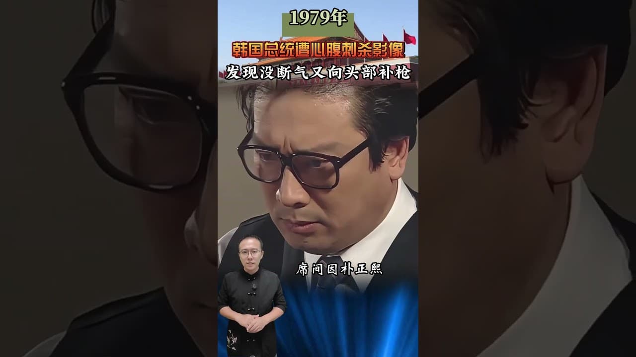 1979年，韓國總統遭心腹刺殺影像，發現沒斷氣後又向頭部補槍 #歷史 #近代史 #歷史人物 #人物故