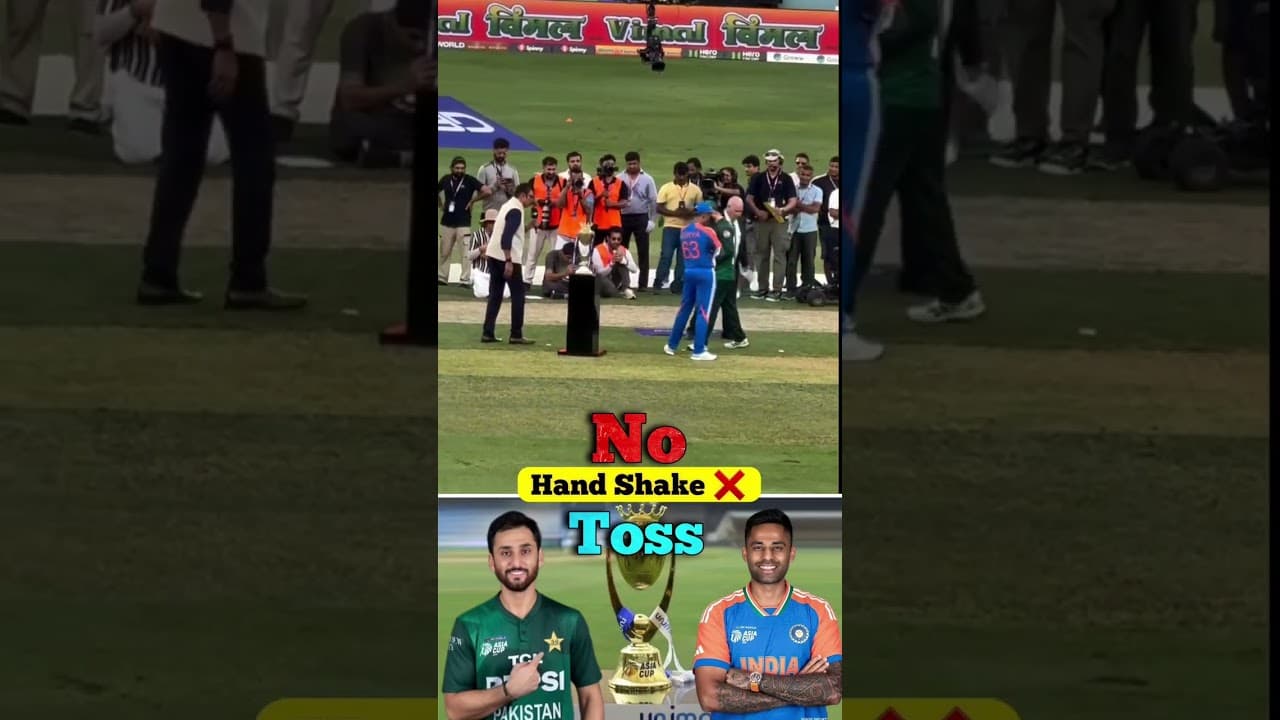 Suryakumar Yadav Didn’t Shake Hand With Salman Agha During Toss#skyfans#asiacup#indvspak##shorts#ab